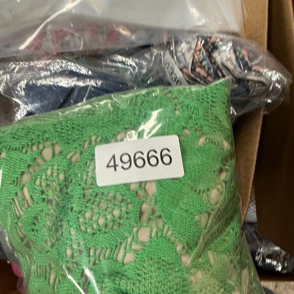 Unbranded Dress Women M Medium Green Floral Crochet Lined Zipper Sheath Midi - Picture 6 of 6